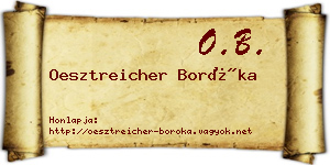Oesztreicher Boróka névjegykártya